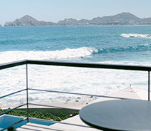 Balcony overlooking the ocean